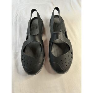 Women's Black Crocs Sandals, Size W11, Closed Toe, Comfortable, Slip-on, New